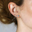 Small 3mm CZ Stud, White, Emerald, Turquoise, Unisex, Gold, Silver SHEMISLI - SS073, SS087, SS091