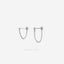 Simple Chain Dangle Earring, Unisex, Gold, Silver SHEMISLI SS197, SS198