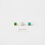 Small 3mm CZ Stud, White, Emerald, Turquoise, Unisex, Gold, Silver SHEMISLI - SS073, SS087, SS091
