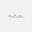 Dainty Baguette Chain Stud, White, Emerald, Turquoise, Sapphire, Black, Unisex, Gold, Silver SHEMISLI SS332, SS302, SS303, SS304, SS305