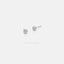 Tiny Paved Circle Stud, Dainty Round CZ Earring, Unisex, Gold, Silver SHEMISLI - SS219