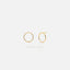 Large Open Circle Stud Earring, Unisex, Gold, Silver SHEMISLI - SS237