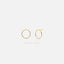 Large Open Circle Stud Earring, Unisex, Gold, Silver SHEMISLI - SS237