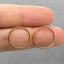 Large Open Circle Stud Earring, Unisex, Gold, Silver SHEMISLI - SS237