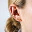 5 Leaf CZ Star Flower Stud Earring, Unisex, Gold, Silver SHEMISLI SS321