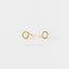 Tiny Dotty Open Circle Stud Earring, Unisex, Gold, Silver SHEMISLI - SS132