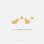 Tiny Wolf Stud Earring, Unisex, Gold, Silver SHEMISLI SS703 Butterfly End, SS704 Screw Ball End (Type A) LR