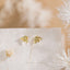 Tiny Bee Stud Earring, Unisex, Gold, Silver SHEMISLI SS681 Butterfly End, SS682 Screw Ball End (Type A)