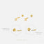 Tiny Opal Stud 1.5, 2, 2.5, 3mm Unisex, Gold, Silver SS273 SS094 SS095 SS096 Butterfly End, SS475 SS476 SS477 SS478 Screw Ball End (Type A)