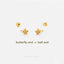 Tiny Sea Turtle Stud Earring, Unisex, Gold, Silver SS809 Butterfly End, SS810 Screw Ball End (Type A) LR