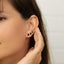 Small Round Black Enamel Stud, Unisex, Sterling Silver SS103, SS104, SS105 Butterfly End, SS797, SS798, SS799 Screw Ball End (Type A)