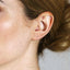Tiny Square CZ Stud Earring, Unisex, Gold, Silver SHEMISLI - SS144 Butterfly End, SS751 Screw Ball End (Type A)