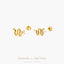 Dainty Snake Studs Earring, Unisex, Gold, Silver SHEMISLI SS160 Butterfly End, SS487 Screw Ball End (Type A) LR