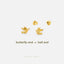 Super Tiny Dove Stud Earring, Unisex, Gold, Silver SHEMISLI SS843 Butterfly End, SS844 Screw Ball End (Type A) LR
