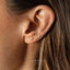 Moon and Star Earring, Mismatched Celestial Studs, Unisex, Gold, Silver SS035+SS036 Butterfly End, SS351+SS352 Screw Ball End (Type A)
