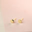 Super Tiny Hexagon Stud Earring, Unisex, Gold, Silver SHEMISLI SS855 Butterfly End, SS856 Screw Ball End (Type A)