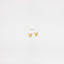 Tiny Butterfly Stud Earring, Unisex, Gold, Silver - SS042 Butterfly End, SS486 Screw Ball End (Type A)