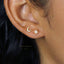 Moon and Star Earring, Mismatched Celestial Studs, Unisex, Gold, Silver SS035+SS036 Butterfly End, SS351+SS352 Screw Ball End (Type A)