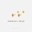 Tiny Ladybug Stud Earring, Unisex, Gold, Silver SS811 Butterfly End, SS812 Screw Ball End (Type A)