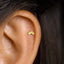 Tiny Rainbow Stud Earring, Unisex, Gold, Silver SS807 Butterfly End, SS808 Screw Ball End (Type A) LR