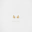 Tiny Leaf CZ Earring, Unisex, Gold, Silver SHEMISLI - SS142, SS667 Butterfly End, SS668 Screw Ball End (Type A) LR
