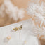 Tiny Leaf CZ Earring, Unisex, Gold, Silver SHEMISLI - SS142, SS667 Butterfly End, SS668 Screw Ball End (Type A) LR