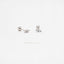 Super Dainty CZ Stud With Screw Ball End (Type A), White stone, Emerald, Unisex, Gold, Silver SHEMISLI - SS205, SS206