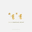 Tiny Seahorse Stud Earring, Unisex, Gold, Silver SS701 Butterfly End, SS702 Screw Ball End (Type A) LR
