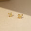 Tiny Star Stud Earring, Starburst CZ Stud, Celestial Earring, Unisex, Gold, Silver SS035 Butterfly End, SS351 Screw Ball End (Type A)
