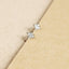 Tiny Star Stud Earring, Starburst CZ Stud, Celestial Earring, Unisex, Gold, Silver SS035 Butterfly End, SS351 Screw Ball End (Type A)