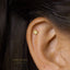 Tiny Star Stud Earring, Starburst CZ Stud, Celestial Earring, Unisex, Gold, Silver SS035 Butterfly End, SS351 Screw Ball End (Type A)