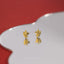 Tiny Unicorn Stud Earring, Unisex, Gold, Silver SS707 Butterfly End, SS708 Screw Ball End (Type A) LR