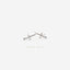 Tiny Dagger Stud Earring, Unisex, Gold, Silver SHEMISLI - SS207 Butterfly End, SS354 Screw Ball End (Type A)