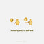 Tiny Penguin Stud Earring, Unisex, Gold, Silver SHEMISLI SS677 Butterfly End, SS678 Screw Ball End (Type A) LR