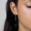 Dagger Sword Dangle Hoop Earring, Unisex, Gold, Silver SHEMISLI SH197