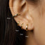 Simple Edged Hoop Earring, Huggies, Unisex, Gold, Silver SHEMISLI SH011, SH012, SH013, SH014, SH015, SH016