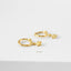 Tiny Star Hoop Earring, Star Drop Huggies, Unisex, Gold, Silver SHEMISLI SH642