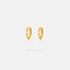 Dainty Marquise CZ Hoop Earring, Huggies, Unisex, Gold, Silver SHEMISLI SH591