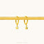 Tiny Star Hoop Earring, Star Drop Huggies, Unisex, Gold, Silver SHEMISLI SH642