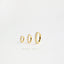 Simple Clear CZ Hoop Earring, White Stone Huggies, Unisex, Gold, Silver SHEMISLI SH040, SH041, SH042, SH043, SH044, SH045