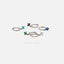 4 leaf Clover CZ Drop Hoop Earring, Flower Dangle Huggies, Unisex, Gold, Silver SHEMISLI SH100, SH541, SH542, SH543, SH544