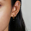 Simple Edged Hoop Earring, Huggies, Unisex, Gold, Silver SHEMISLI SH011, SH012, SH013, SH014, SH015, SH016