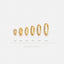 Simple Clear CZ Hoop Earring, White Stone Huggies, Unisex, Gold, Silver SHEMISLI SH040, SH041, SH042, SH043, SH044, SH045