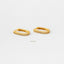Oval Pave Hoop Earring, CZ Huggies, Unisex, Gold, Silver SHEMISLI - SH140