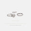 Tiny Disc Drop Hoop, Unisex, Gold, Silver SHEMISLI SH343