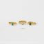 Single CZ Beaded Hoop, White Stone, Emerald, Turquoise, Sapphire, Black Stone, Unisex, Gold, Silver SH066, SH147, SH148, SH336, SH337