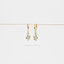 Serpent Dangle Hoop Earring, Snake Huggies, Unisex, Gold, Silver SHEMISLI - SH206 LR
