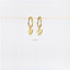 Heart Tag Drop Dangle Hoop Earring, Huggies, Unisex, Gold, Silver SHEMISLI SH084
