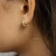Thick Hexagon Small Hoop Earring, Unisex, Gold, Silver SHEMISLI SH213