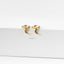Tiny Moon Drop Hoop Earring, Huggies, Unisex, Gold, Silver SHEMISLI SH145